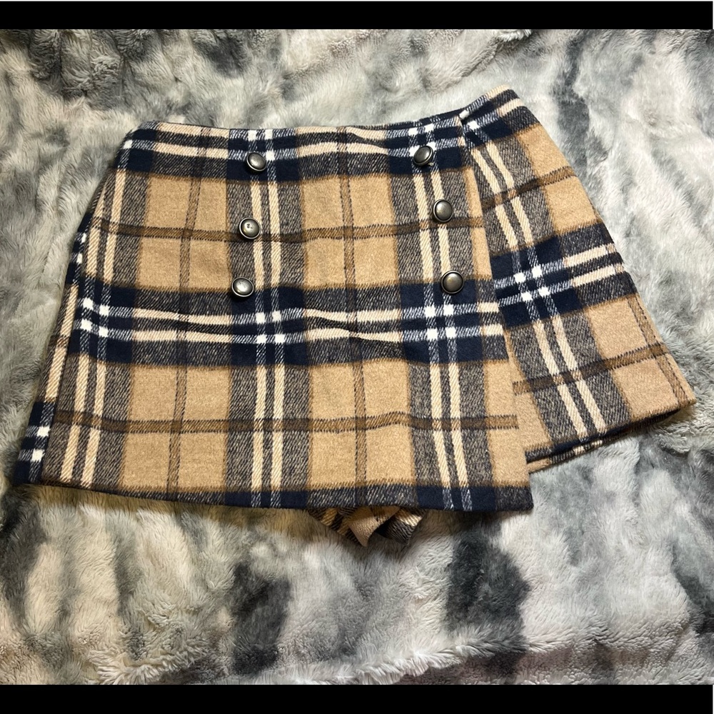 Plaid School Girl Skort